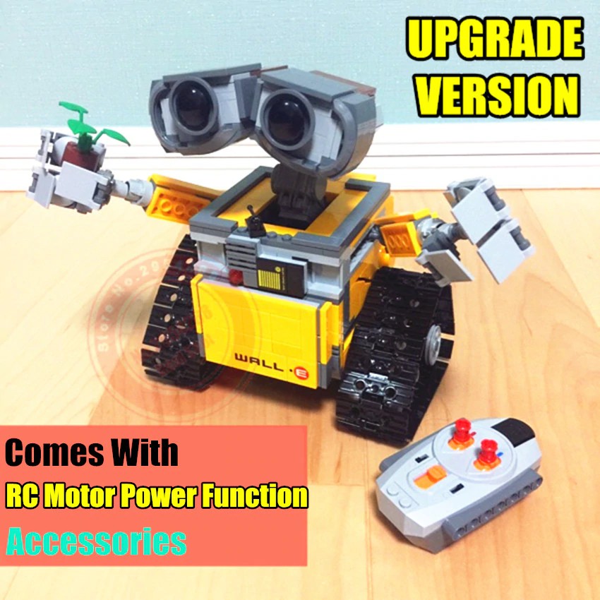 wall e lego motorized