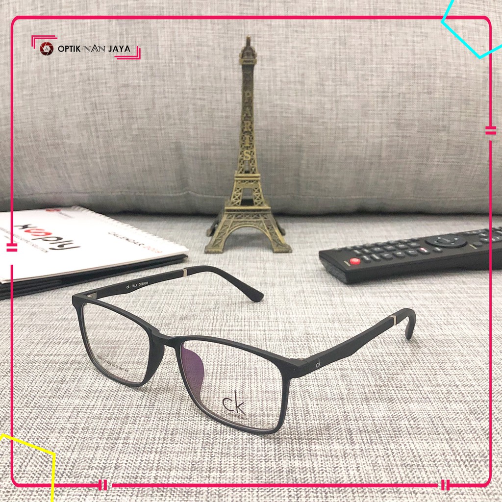 ( GRATIS LENSA ) Frame Kacamata Minus Baca Pria Wanita CK192 Lentur