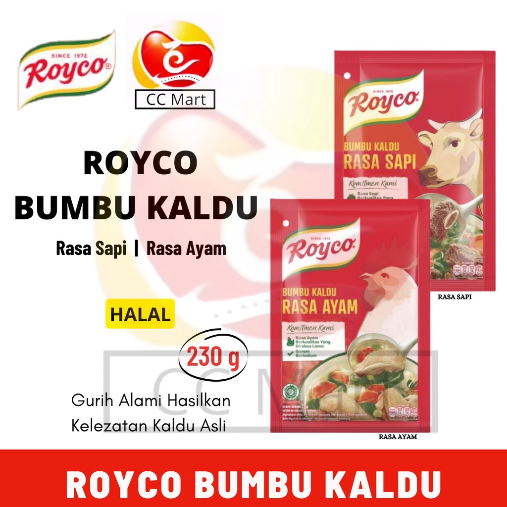 

Grosiran ROYCO Ayam 230Gram / Royco Sapi 230Gram COD
