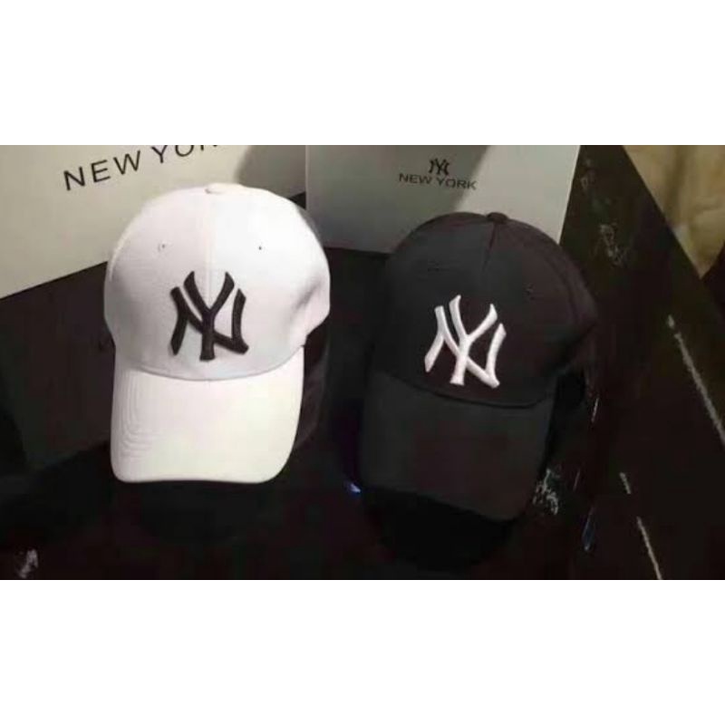 TOPI BASEBALL KEREN topi baseball topi pria simple Topi NY logo hitam kombinasi EMAS major league ba