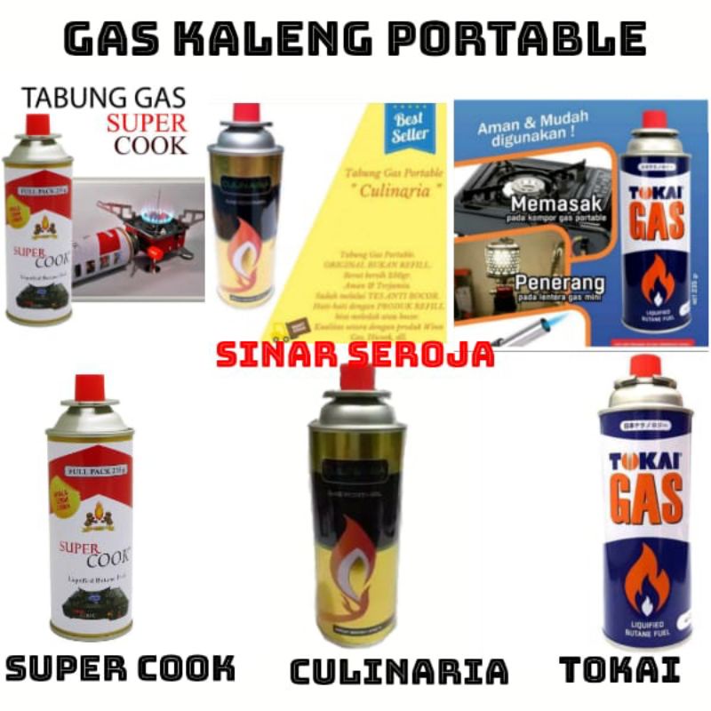 Gas Kaleng TOKAI / SUPER COOK / CULINARIA Tabung Portable