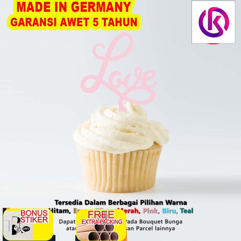 

Promo Cup Cake Topper - MINI LOVE - Toper Kue Birthday - Wedding - Valentine