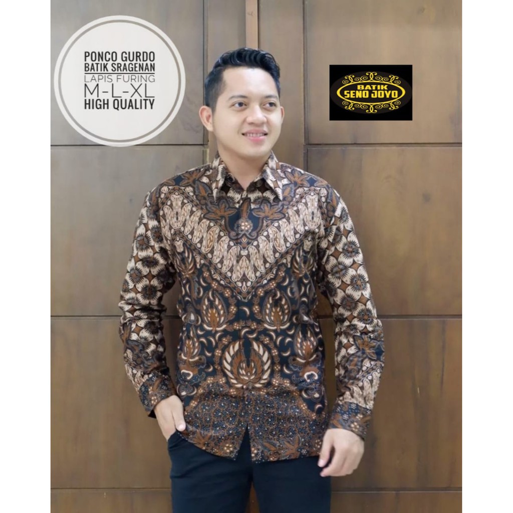 PONCO GURDO SENOJOYO KEMEJA BATIK SOLO LENGAN PANJANG LAPIS FURING ATASAN BATIK PREMIUM MODERN KATUN HALUS PERWIRA MAHESA ASTAGUNA ARIESWARA HANUNG RAJASWA GITARJA UNGU KENCONO UNGU SUKET SEGORO PEKSI NAVY SELING PRASTOWO PROBOSETO MAHKOTA BABON ANGKREM