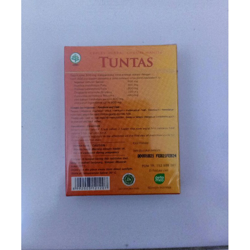 Tuntas herbal isi 10 kaplet