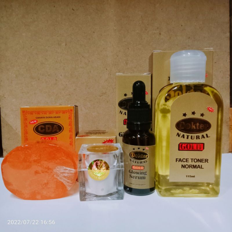 Paket Cream Dokter Gold ( Cream. Sabun. Serum. Toner )