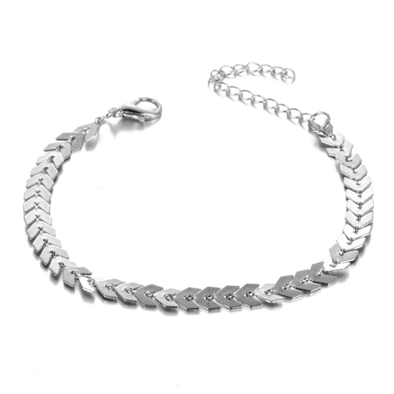NEW Gelang Rantai Desain Tulang Ikan Untuk Perhiasan Wanita
