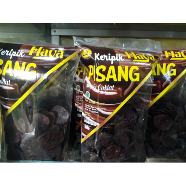 KERIPIK KRIPIK BUAH PISANG COKLAT HAYA CAMILAN CEMILAN KHAS MALANG
