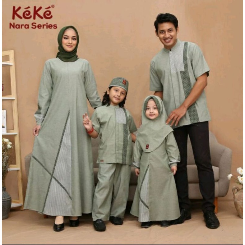 Sarimbit Keke nara series sage green terbaru