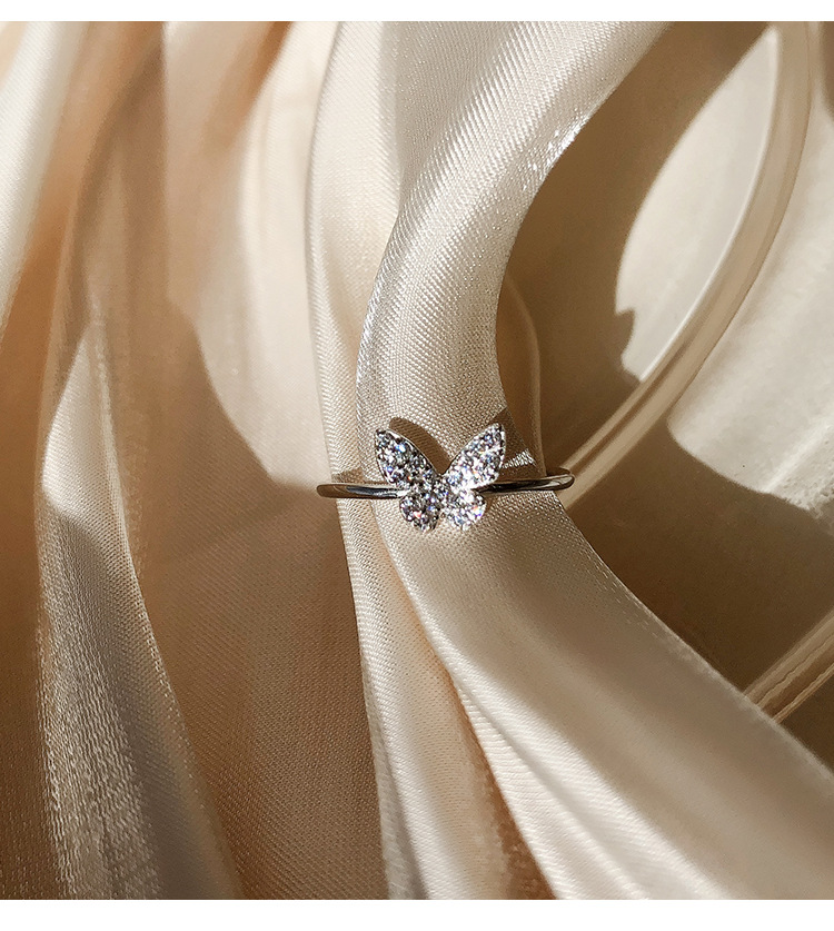 Cincin Butterfly Adjustable Gaya Korea Untuk Wanita