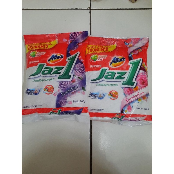 Detergen ATTACK Jazz One 260 Gram Deterjen Bubuk Eceran