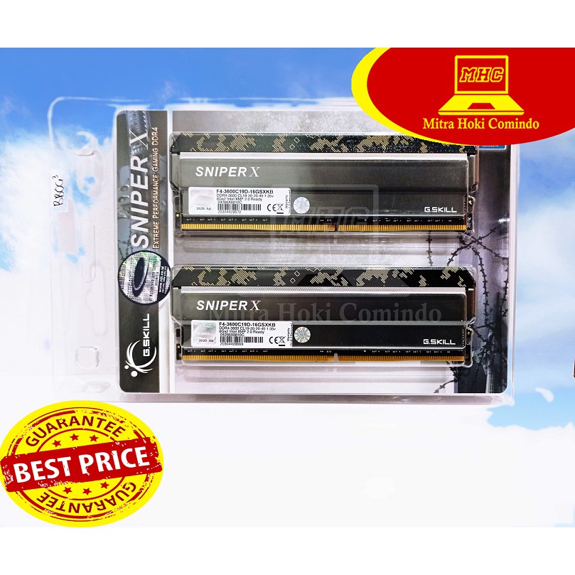 MEMORY / RAM DDR4 16GB ( 2X8GB ) GSKILL SNIPER 3600MHZ