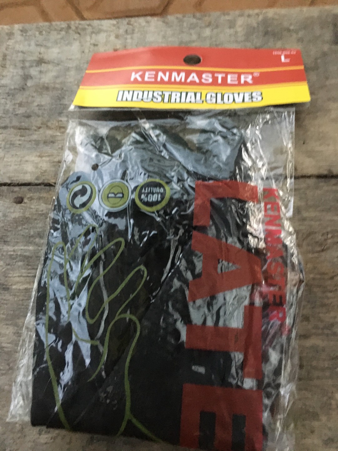 Kenmater Sarung Tangan Karet Hitam - Latex Hand Gloves