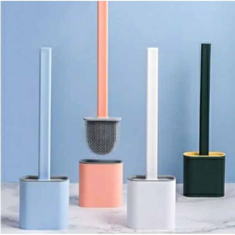 Silicone Brush Toilet Sikat KLOSET DUDUK Singel Flush-Sikat Kloset