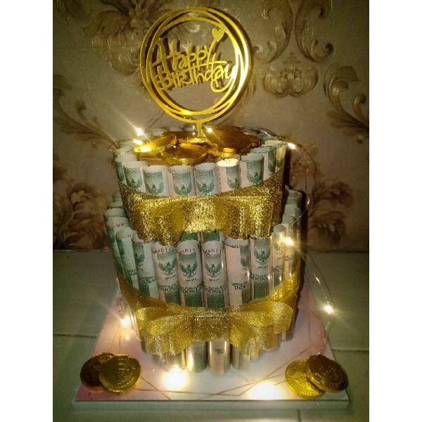 money cake / cake money / kue uang /tart viral