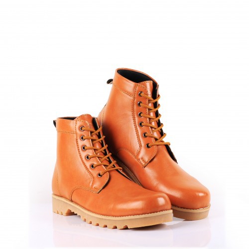 Sepatu Safety Boots Pria Crypton Kulit Original Ujung Besi Size 39-43 Sepatu Touring Pria SNK0321-6
