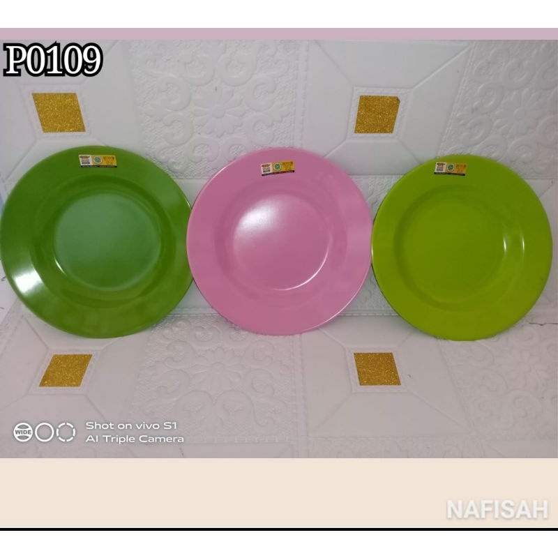 Piring makan melamin 9inc golden dragon