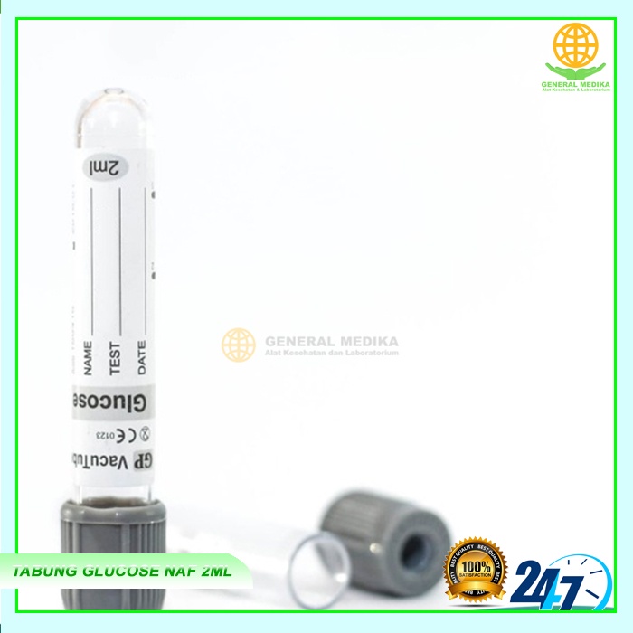 Tabung Vacutainer Glucose NAF 2ml GP (6 Pack)