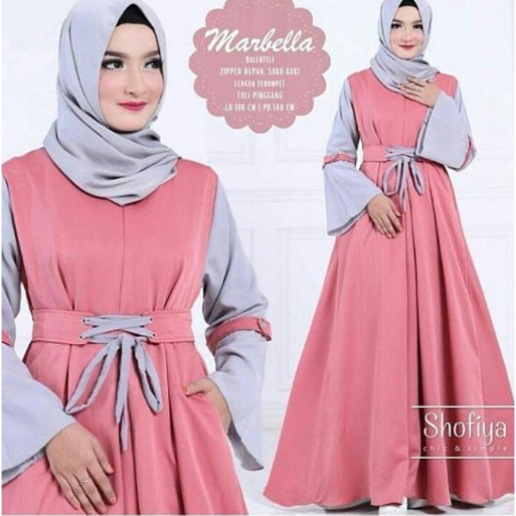 8 Marbella dress GROSIR MURAH DRESS GAMIS  SYAR I MUSLIM 