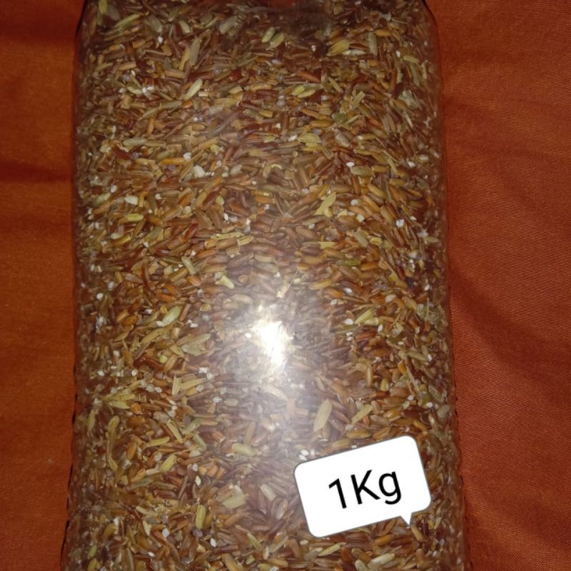 Beras Merah Pakan Makanan Ayam Burung dara Burung Tekukur Burung Merpati Pos