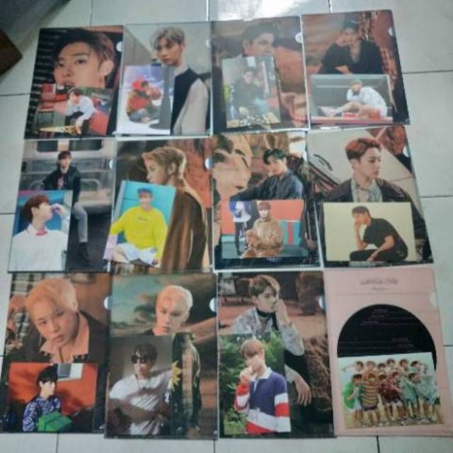 Wanna One Concert Goods Behind Cut Postcard+L-Holder Therefore