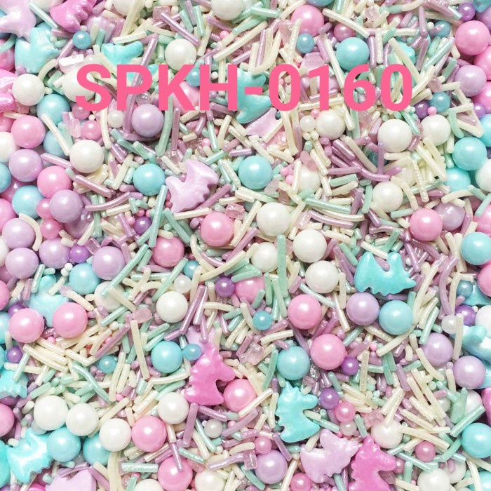 

SPKH-0160 SPRINKLES SPRINKLE SPRINKEL 500GR UNICORN WARNA PASTEL PROMO TERBARU