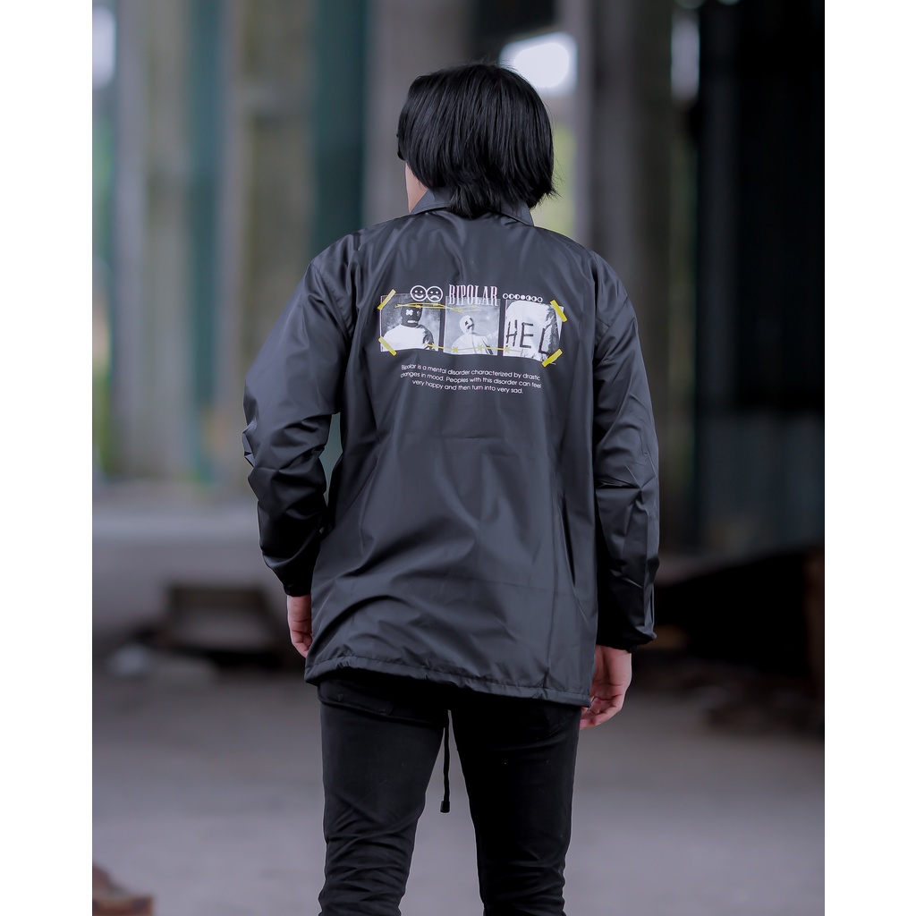 Jaket Coac Pria Bipolar Ash black | Jaket Pria | Jaket Coach Pria Original Ashall Terbaru