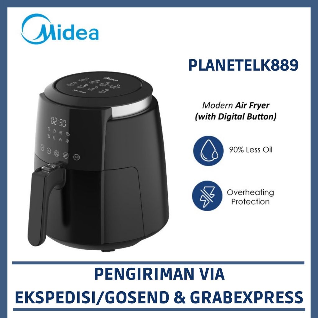 Midea Air Fryer MF-CN35B Kapasitas 4.7L -Penggoreng Elektrik Digital