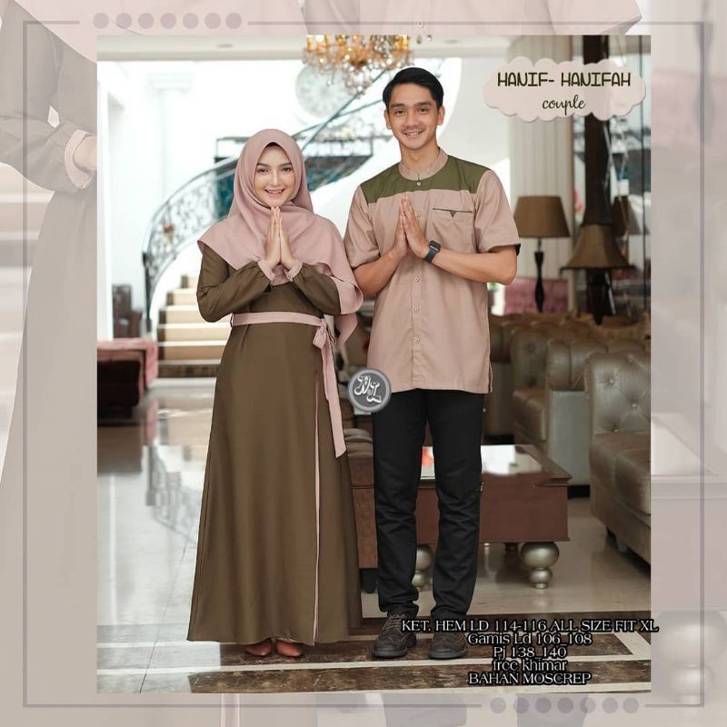 Couple batik gamis baloteli kemeja katun murah terlaris / Baju Batik Couple Keluarga Modern 2021