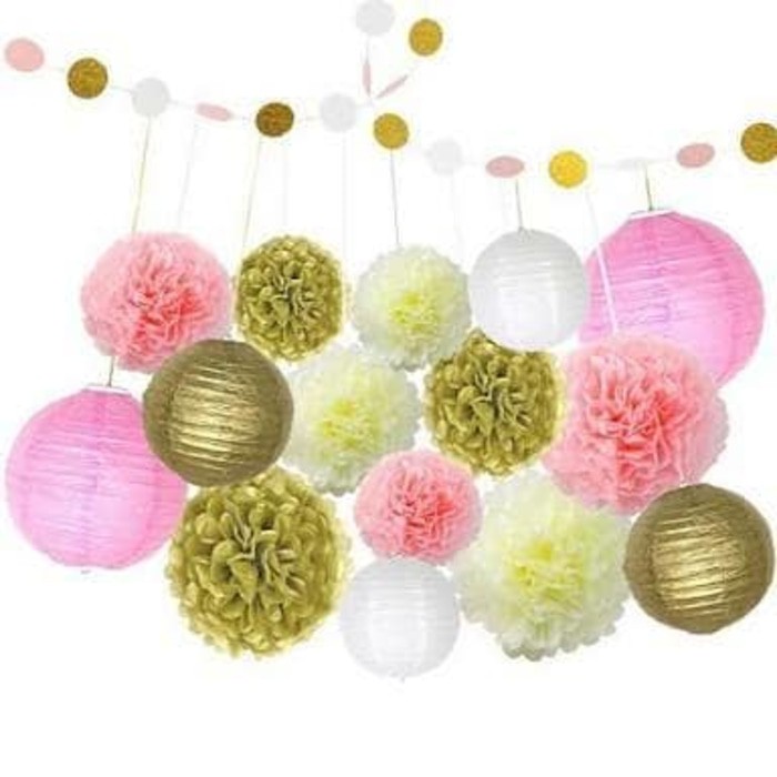 

DISKON TISUE POMPOM KERTAS 25CM !!!!