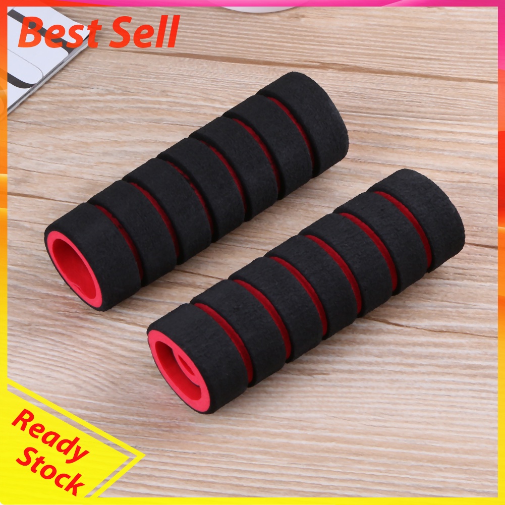 1 Pair Mountain Bike Bicycle Handle Bar Sponge Grip Cover Bar Grips Sleeve