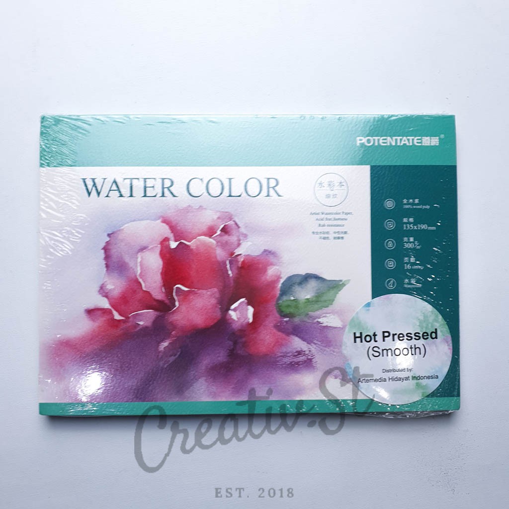 

Potentate Watercolor Pad Smooth Hot Pressed 19 X 13 Cm Buku Sketsa Cat Air