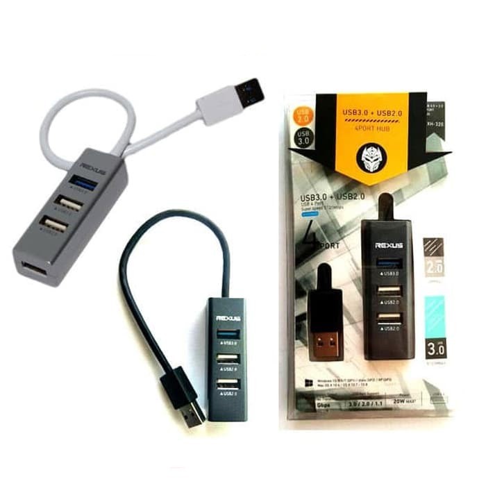 

USB HUB 4 PORT V2.0 3 PORT + V3.0 1 PORT RXH-320 REXUS