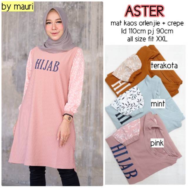 Aster Tunik By Mauri baju solo murah