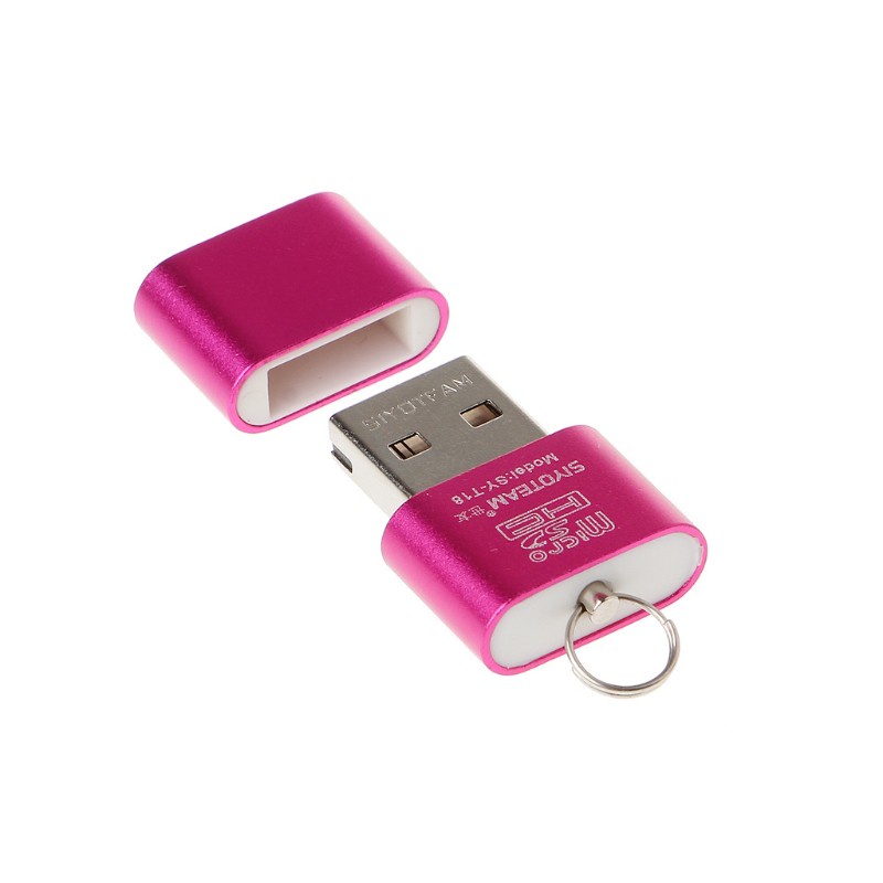 Cre Adapter Card Reader Micro Sd / Tf Usb 2.0 Mini Portable Bahan Aluminum Alloy