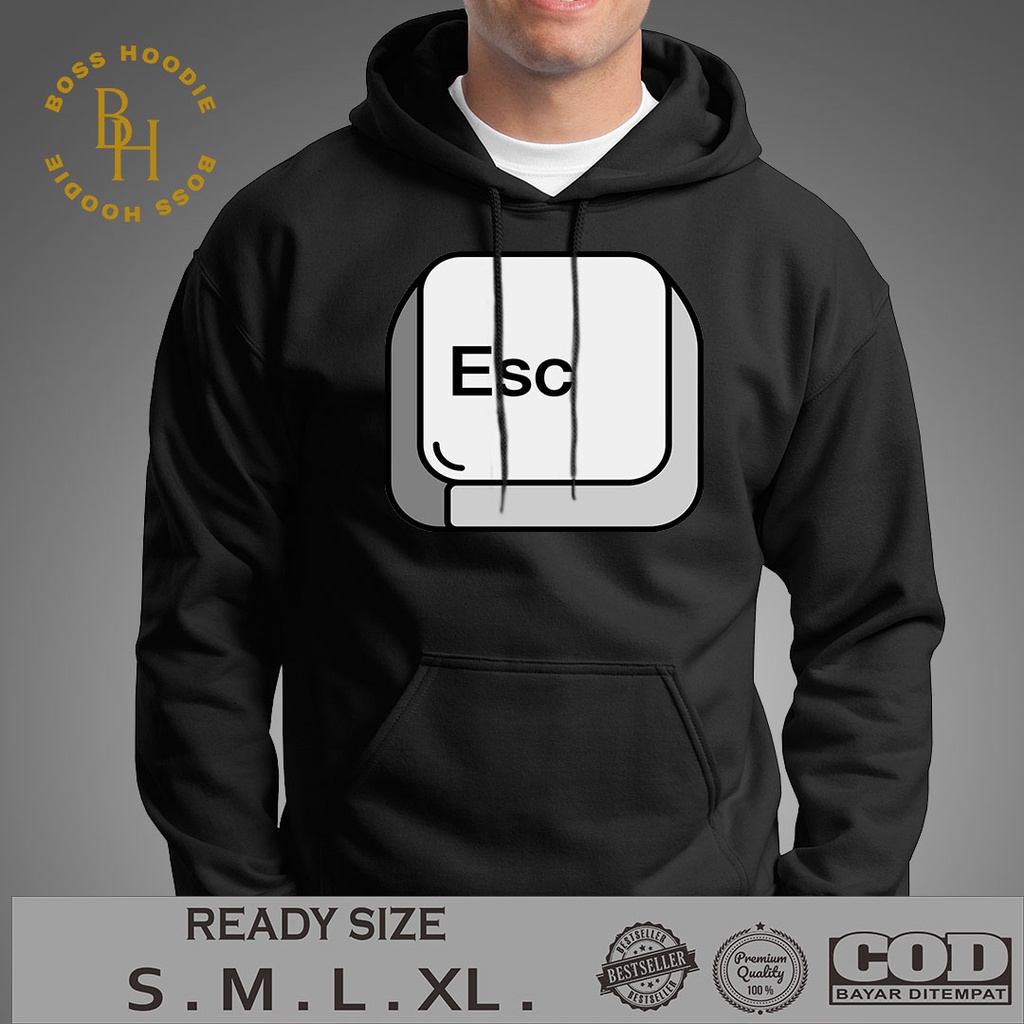 JAKET HOODIE Escape | HOODIE PRIA | JAKET PRIA | HOODIE KEREN