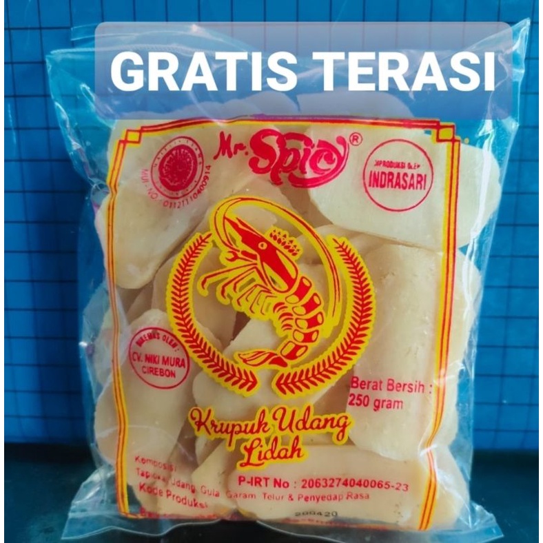 

KERUPUK UDANG INDRASARI 250 GRAM GRATIS TERASI Khas Cirebon