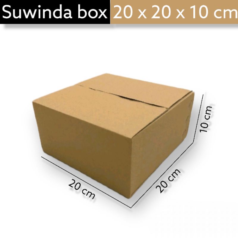 

Kardus karton uk. 20x20x10 cm Kotak Box ST untuk packing Souvenir -dll