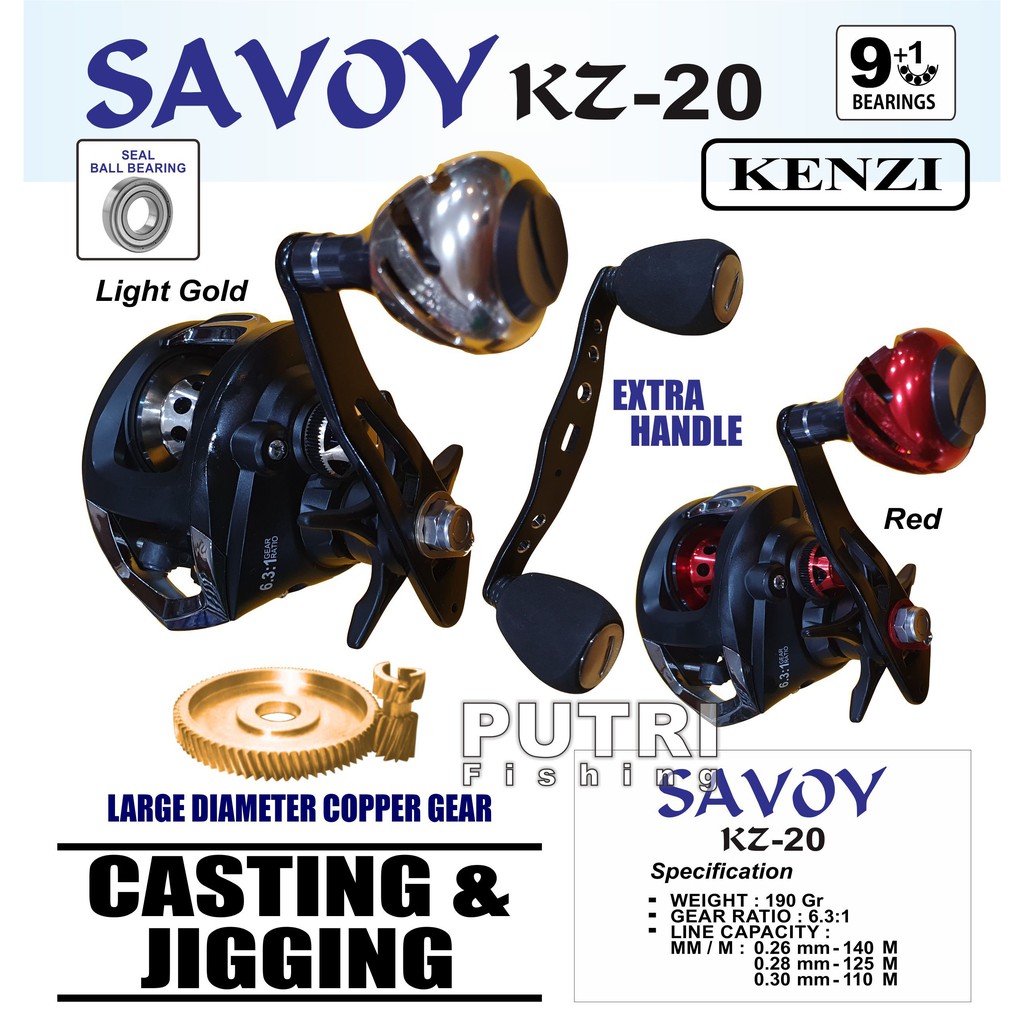 KENZI SAVOY REEL KZ 20 EXTRA HANDLE