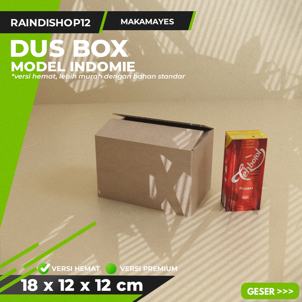 

BOX 18 X 12 X 12 CM KARDUS KOTAK KEMASAN PACKAGING KADO POLOS