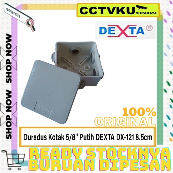 Dorados 5/8 Putih Duradus Segi Kotak Junction Box 5/8" DEXTA