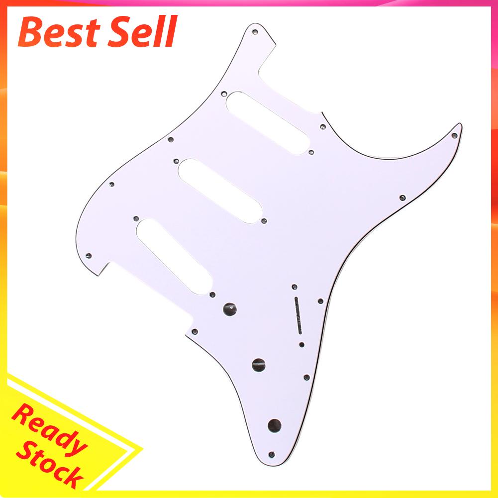 3ply Sss 11 Lubang Strat Pickguard Untuk Gitar Elektrik Fd (All)