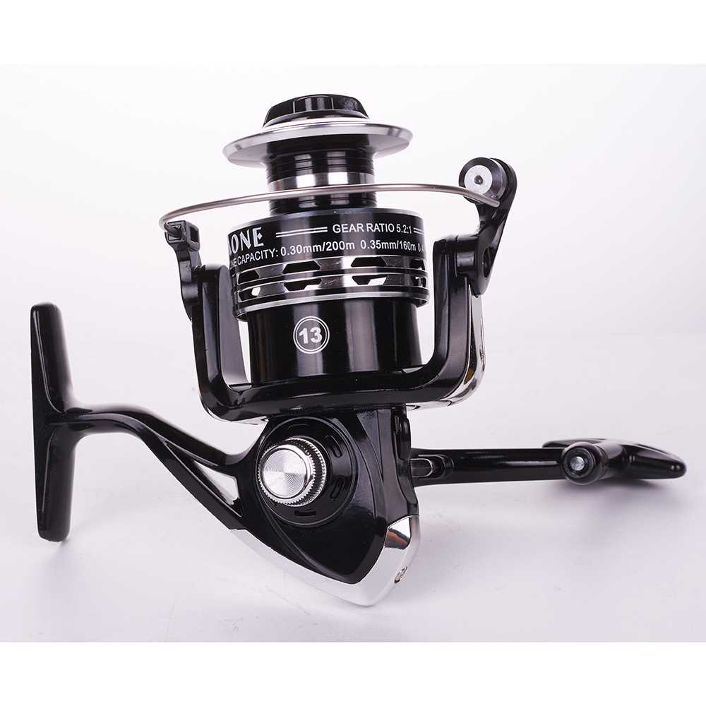 (BISA COD) FTIHSHPDebao Dark Spider DS4000 Spinning Reel Pancing 5.2:1 12+1 Ball Bearing