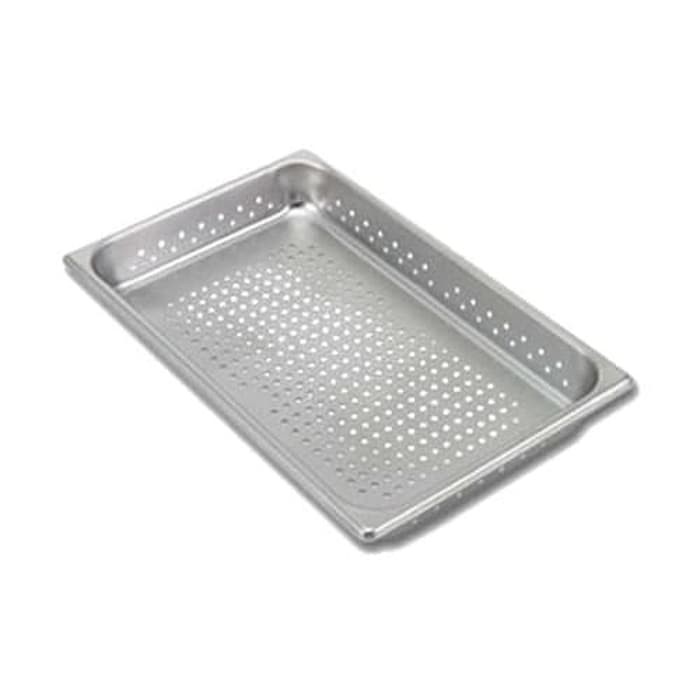 LUBANG Perforated Food pan prasmanan Stainless ukuran 1/1 tinggi 6.5CM