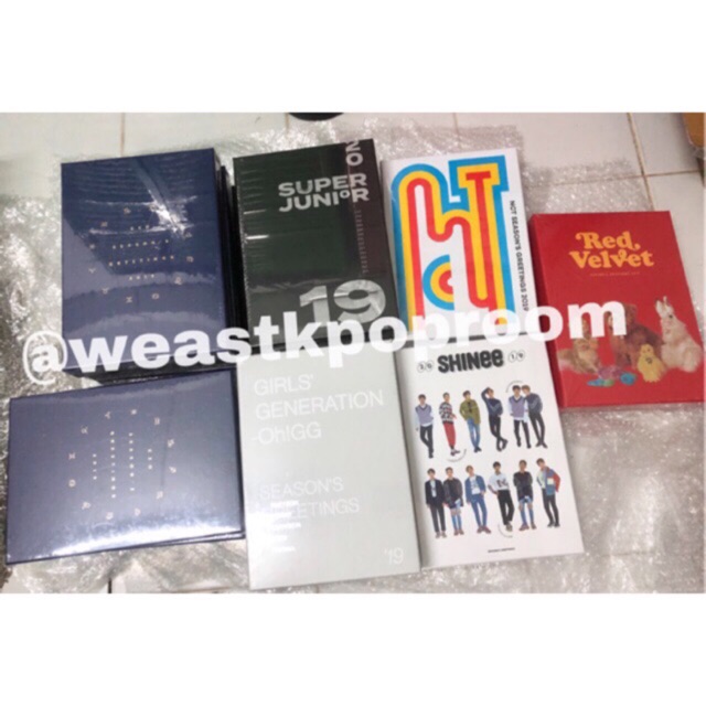 [PO 5-7 Hari] SM 2019 Season Greeting 2019 Super Junior , Snsd , Red velvet , Shinee , Exo , Nct