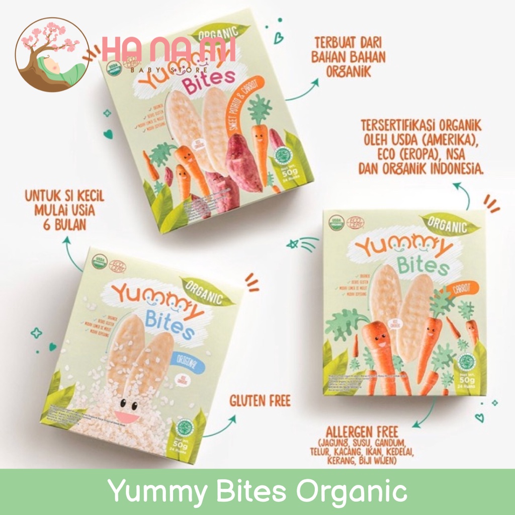 Yummy Bites Rice Crackers Organic