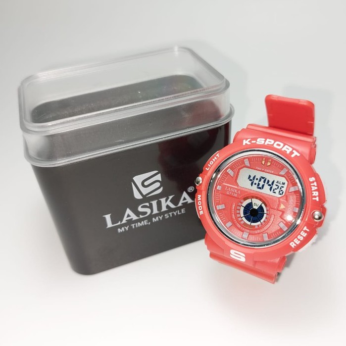 TERMURAH!!! Lasika Jam Tangan Unisex Digital Type 7136 Series Warna Murah Berkualitas