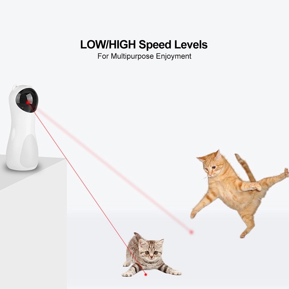 W1 - Mainan Laser Untuk Kecing - Rotating Laser Light Cat Toy