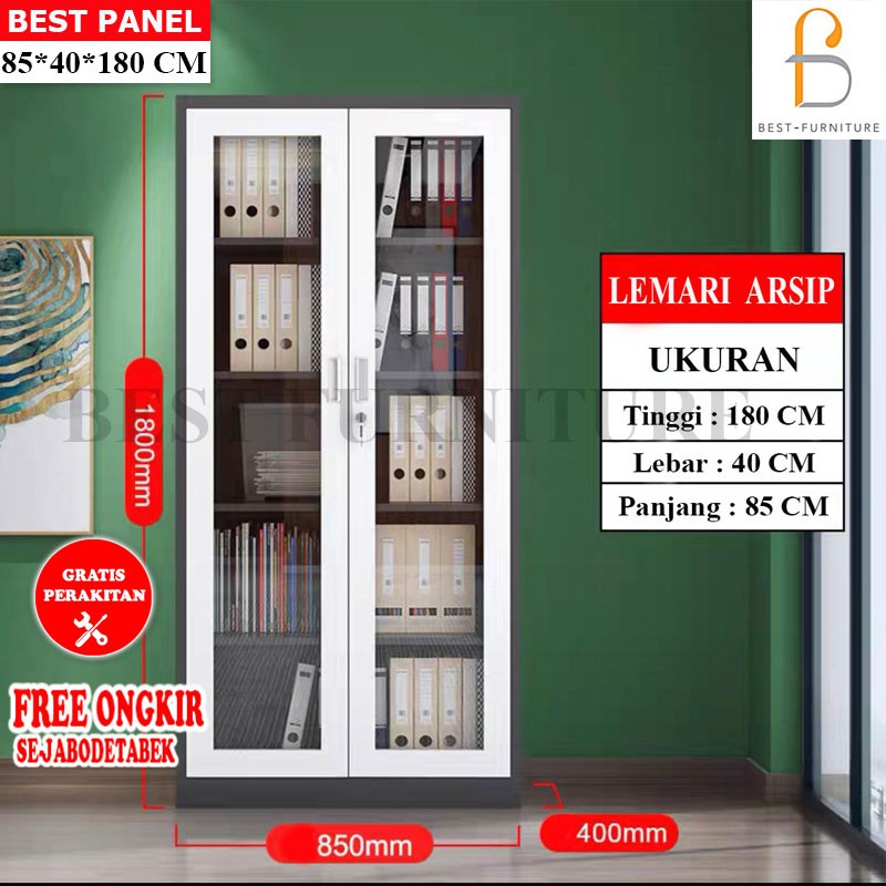 FREE ONGKIR+RAKIT Filing Cabinet Besi Lemari Arsip Kantor