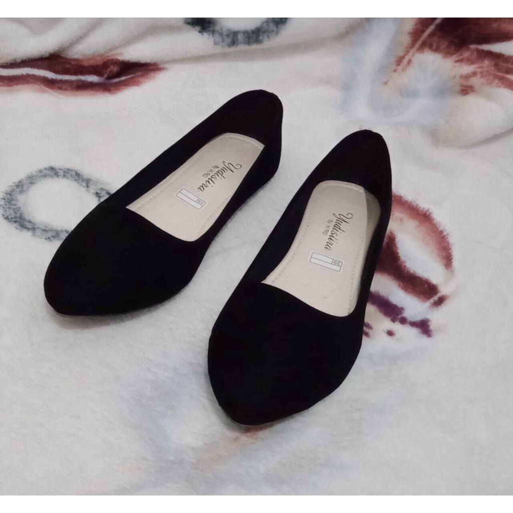 DIAN Flat shoes wanita polos murah hitam