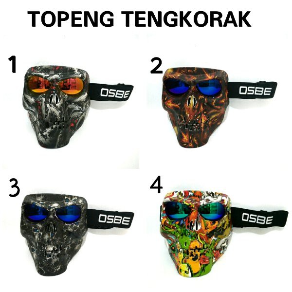 Matrixhelm Topeng Masker Tengkorak